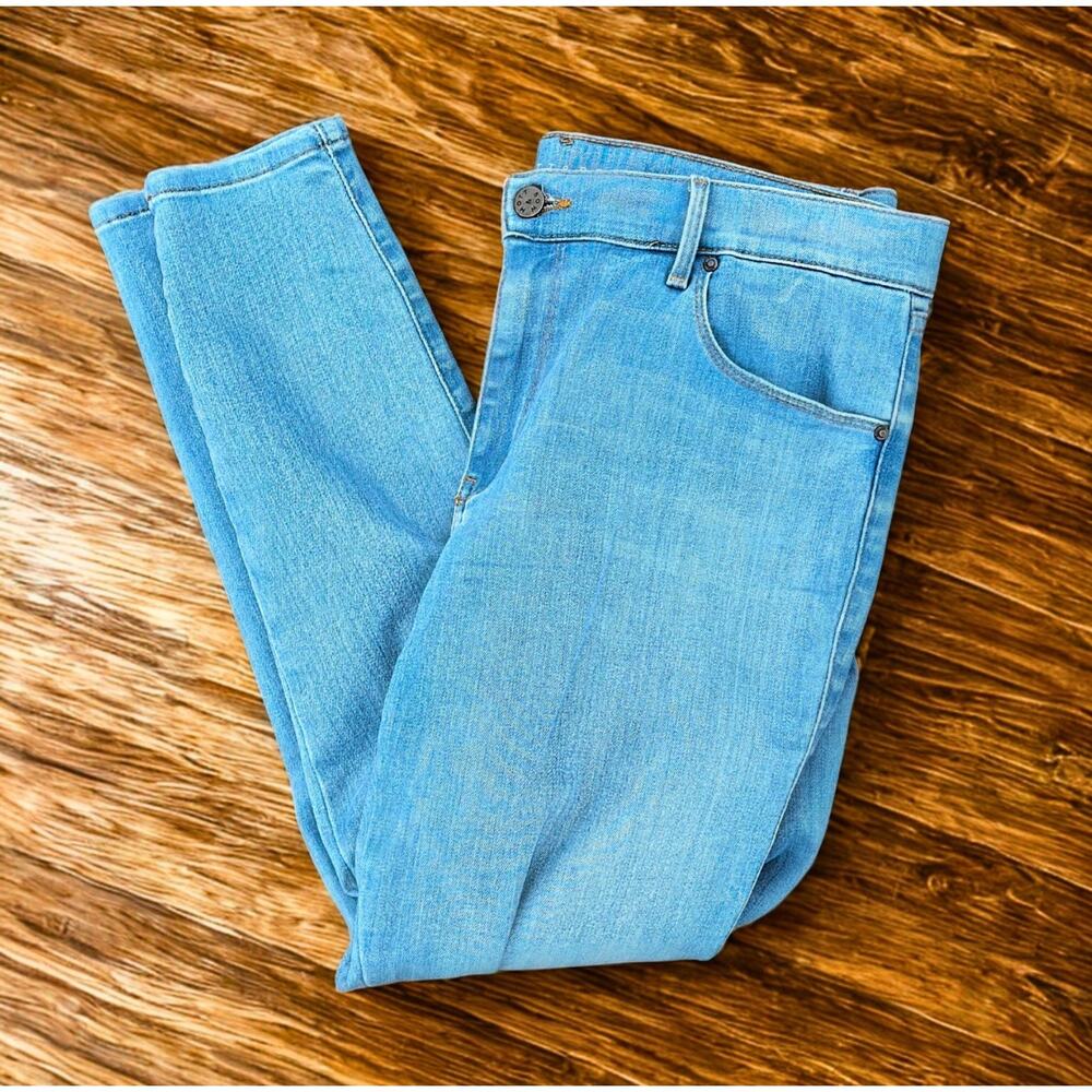 Mott & Bow Jane Mid Rise Skinny Jeans Women’s 32x28 Light Blue Stretch Denim - Picture 11 of 11